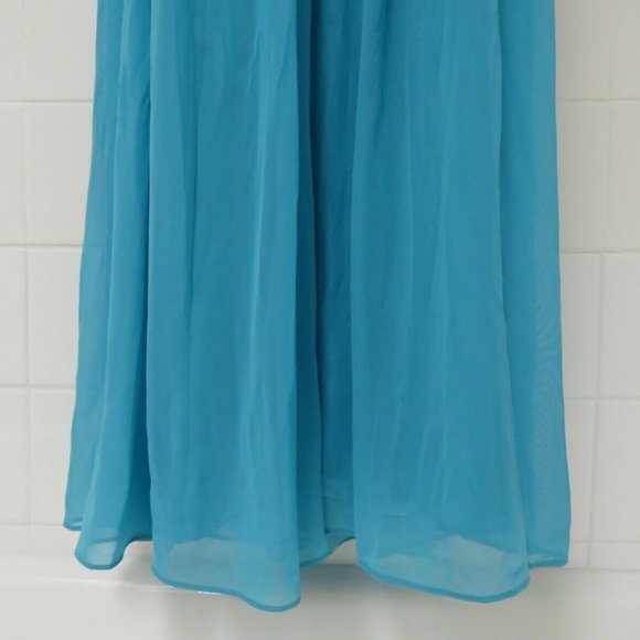 Calvin Klein Strapless Halter Sequin Beaded Dress - Picture 5 of 13